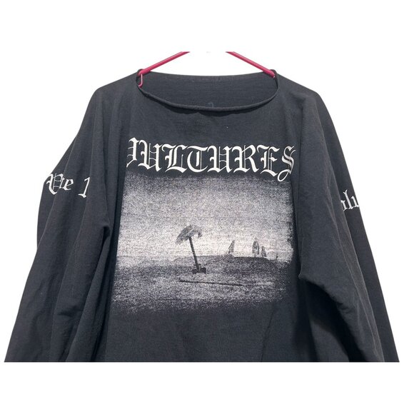 Yeezy Kanye West Gosha Vultures Sweatshirt Size 2 M-L Black Oversize Long Sleeve - Picture 7 of 16